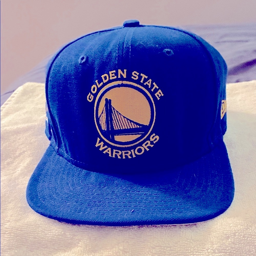 New Era Blue and Gold Golden State Warriors Hat